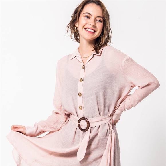 NWT!💕 Gorgeous Button Up Shirt Dress - Picture 2 of 8